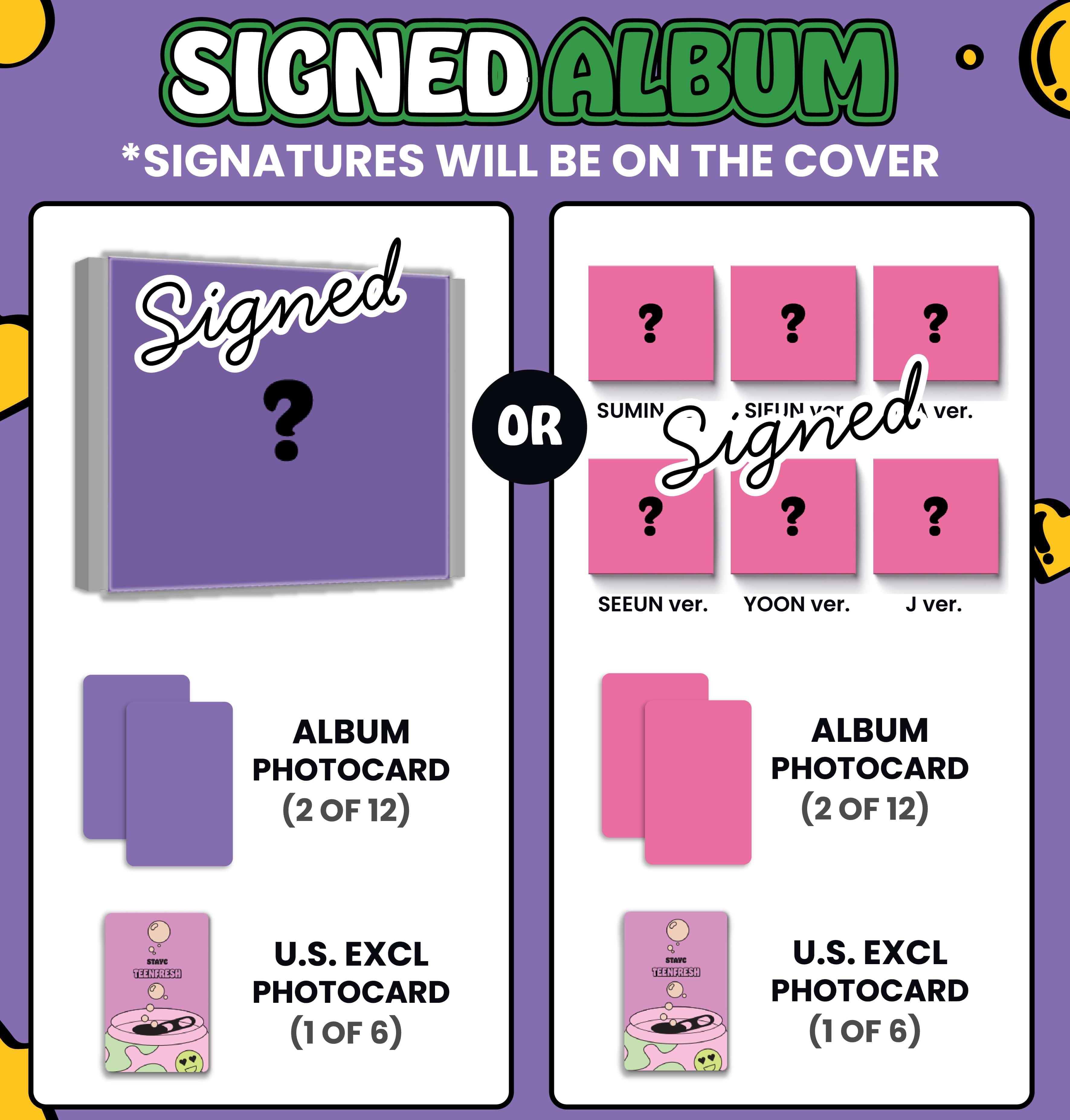 Kai Media STAYC Teenfresh [SIGNED] Digipak vs. Kawaii Gifts 810141850200