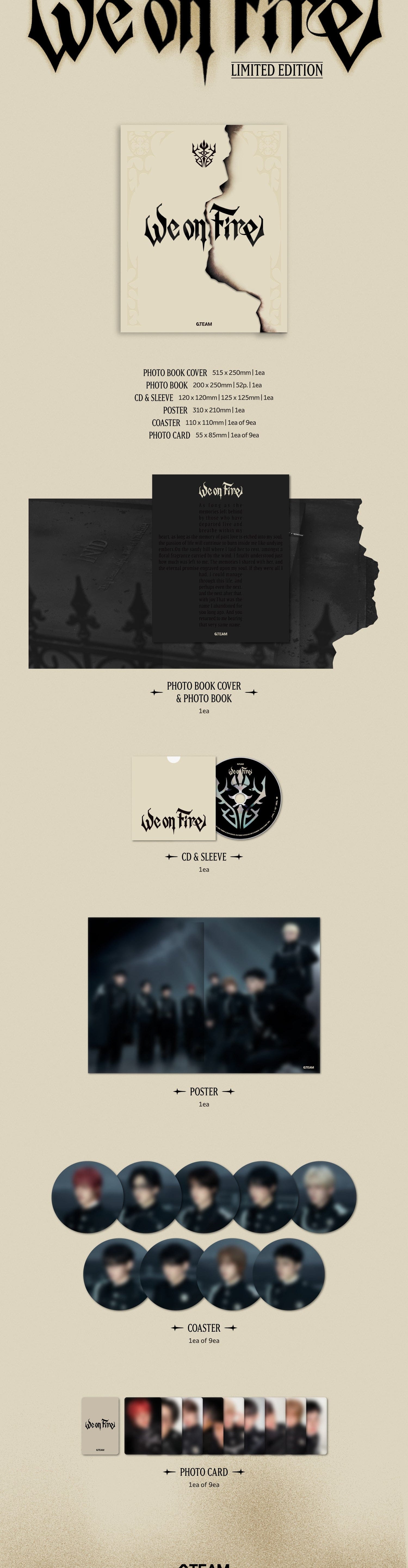 Kai Media &TEAM - 3rd EP ‘We On Fire’ (Limited ver.) Kawaii Gifts
