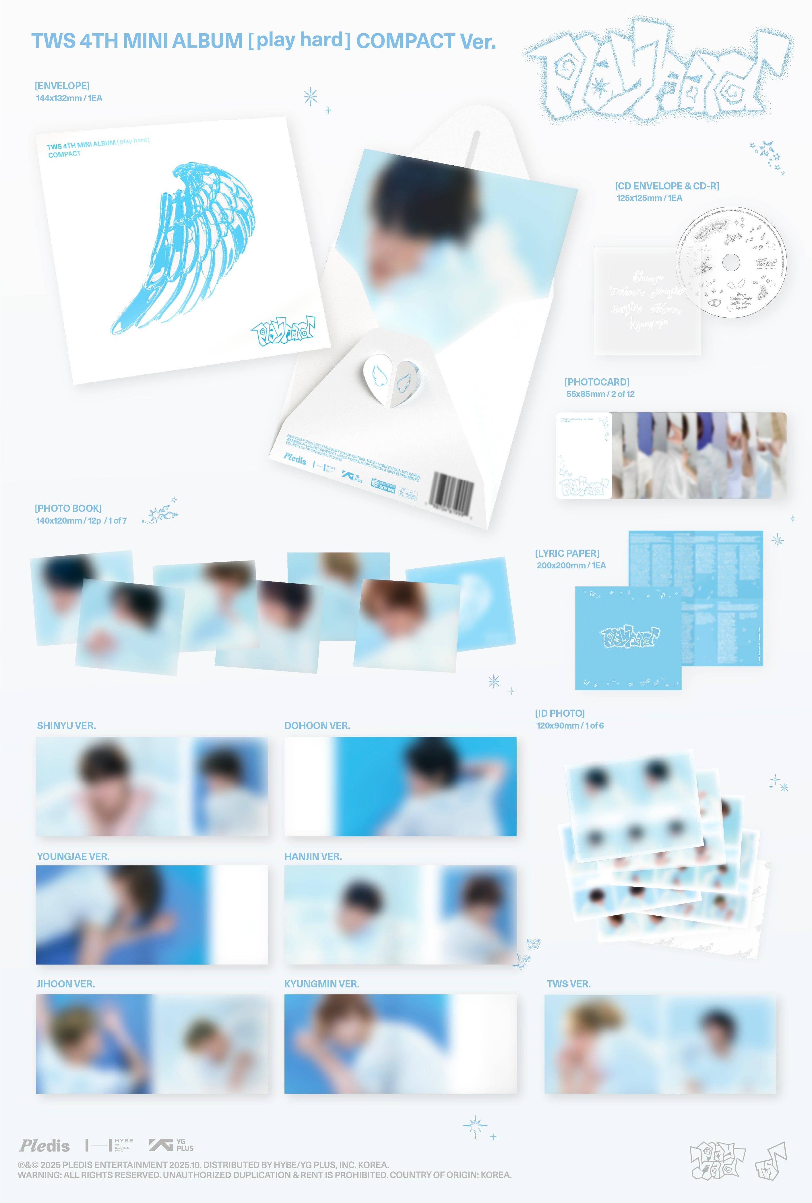 Kai Media TWS - 'play hard' (Compact Ver.) Kawaii Gifts