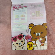 Kawaii Gifts Rilakkuma Aloha Paradise Large Memo Kawaii Gifts 4974413590044