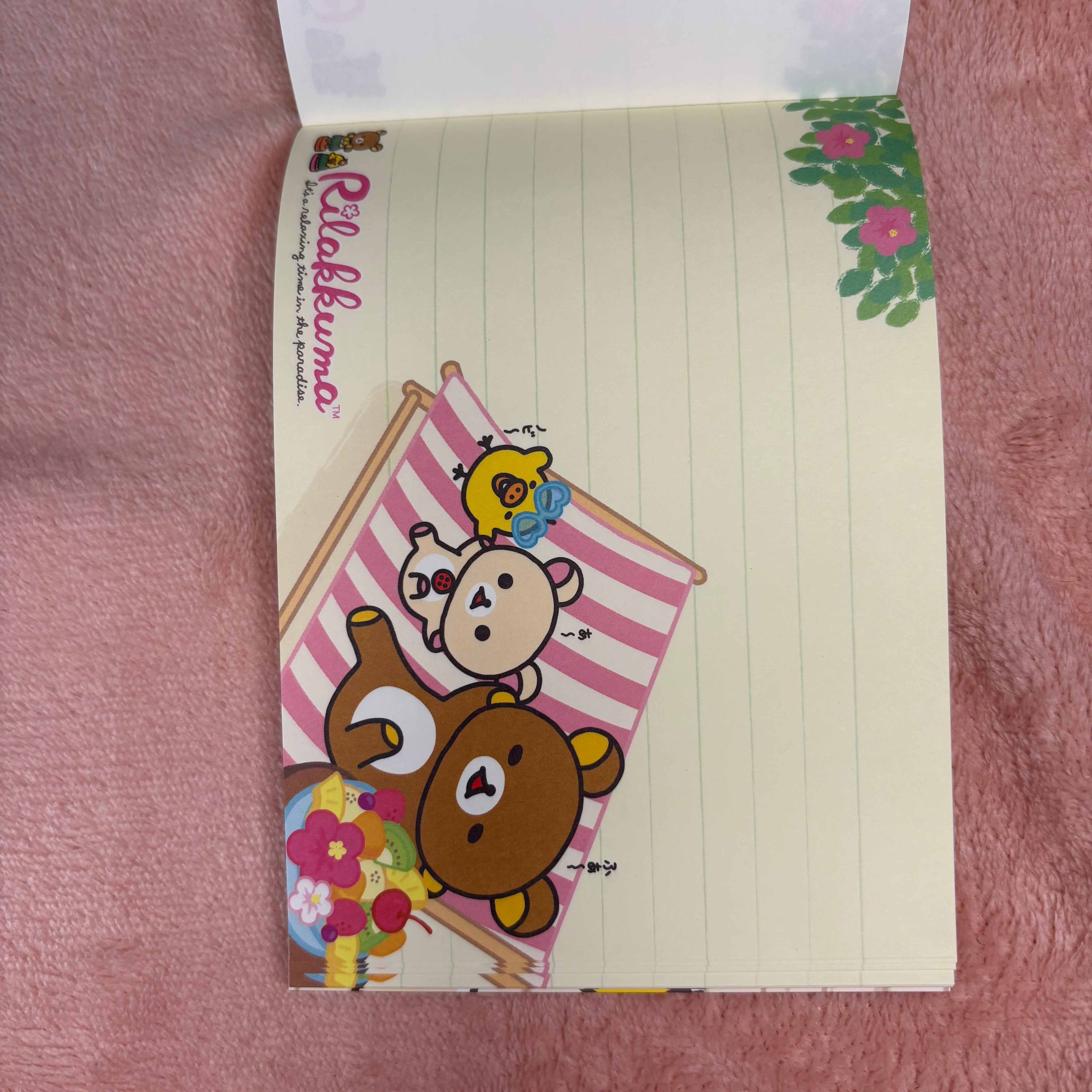 Kawaii Gifts Rilakkuma Aloha Paradise Large Memo Kawaii Gifts 4974413590044