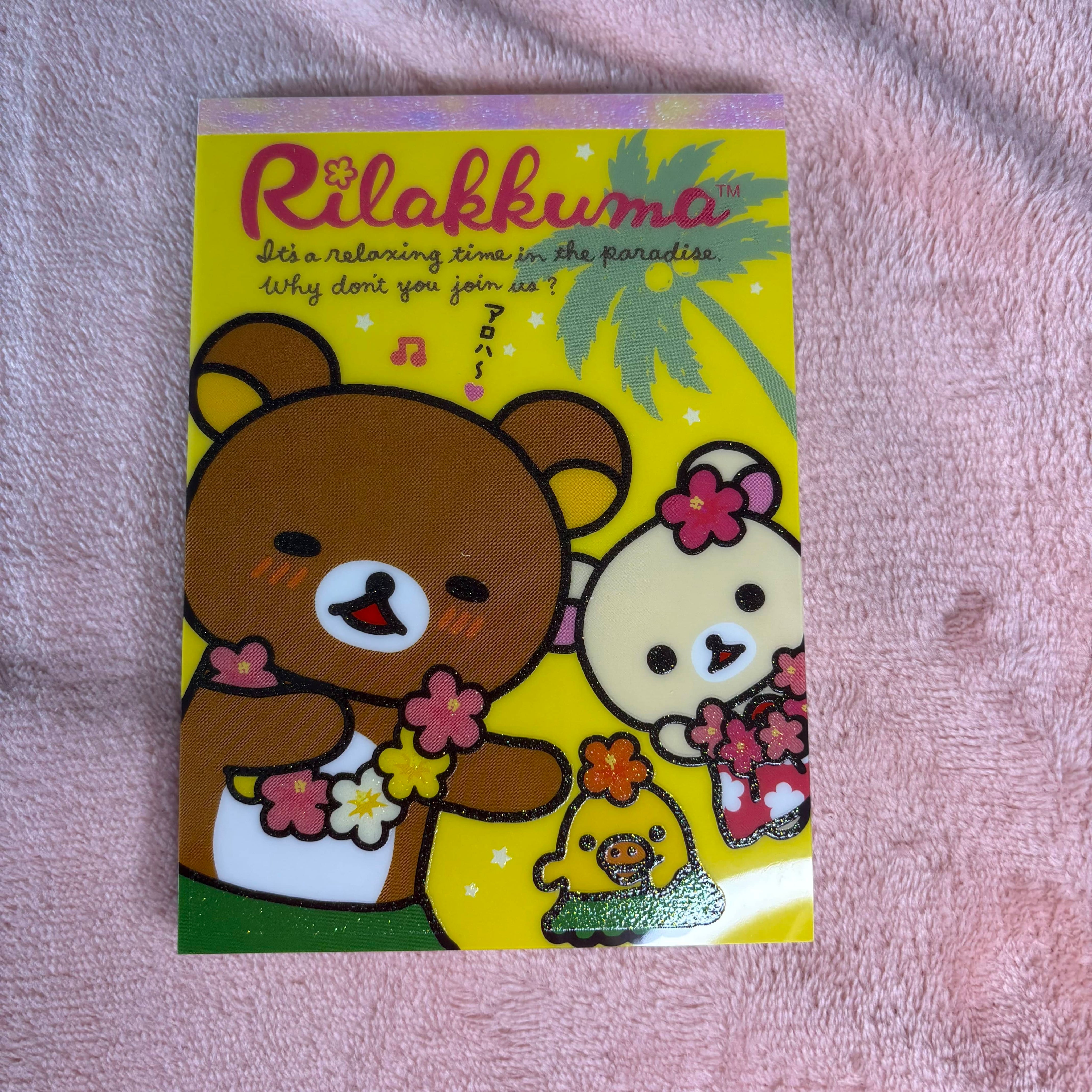 Kawaii Gifts Rilakkuma Aloha Paradise Large Memo Kawaii Gifts 4974413590044