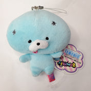 Kawaii Import San-X Zombbit 3.7" Plush Mascot with Accessory Strap & Key Chain (A) Light Blue Nonbi Kawaii Gifts 4974413609623