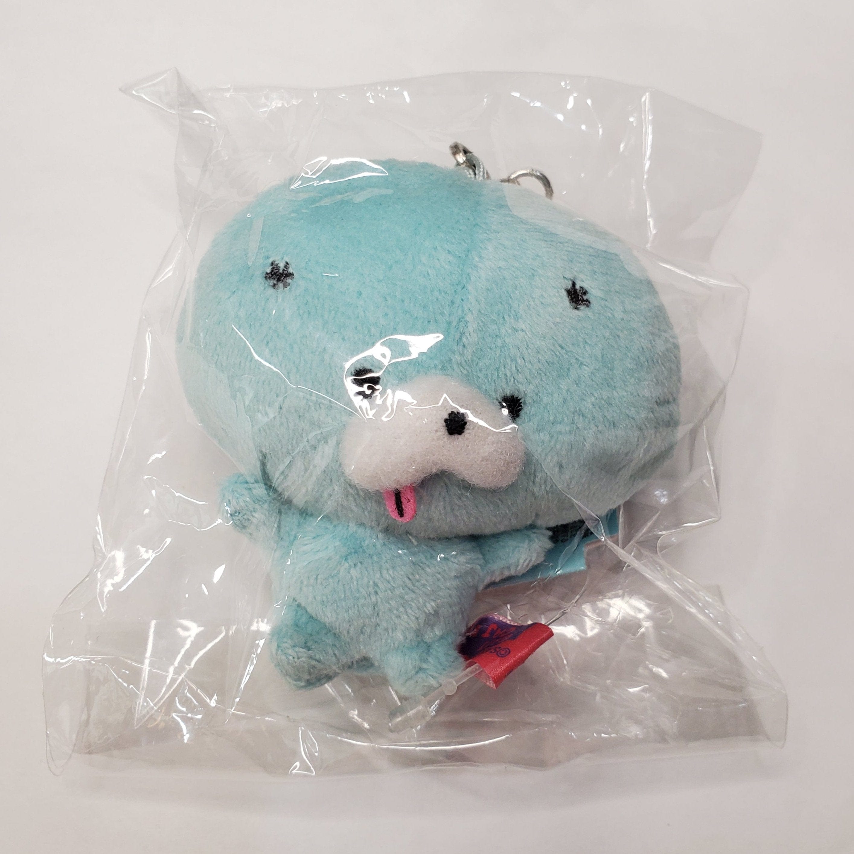 Kawaii Import San-X Zombbit 3" Plushy Mascot with Accessory Strap (A) Light blue Noro Noro Nonbi Kawaii Gifts 4974413613699