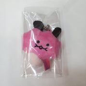 Kawaii Import San-X Zombbit 3" Plushy Mascot with Accessory Strap (D) Pink Puru Puru Somii Kawaii Gifts 4974413613729