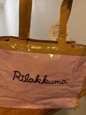 Kawaii Import San-X Rilakkuma Cat Pink Vinyl Tote Kawaii Gifts 4949827847312