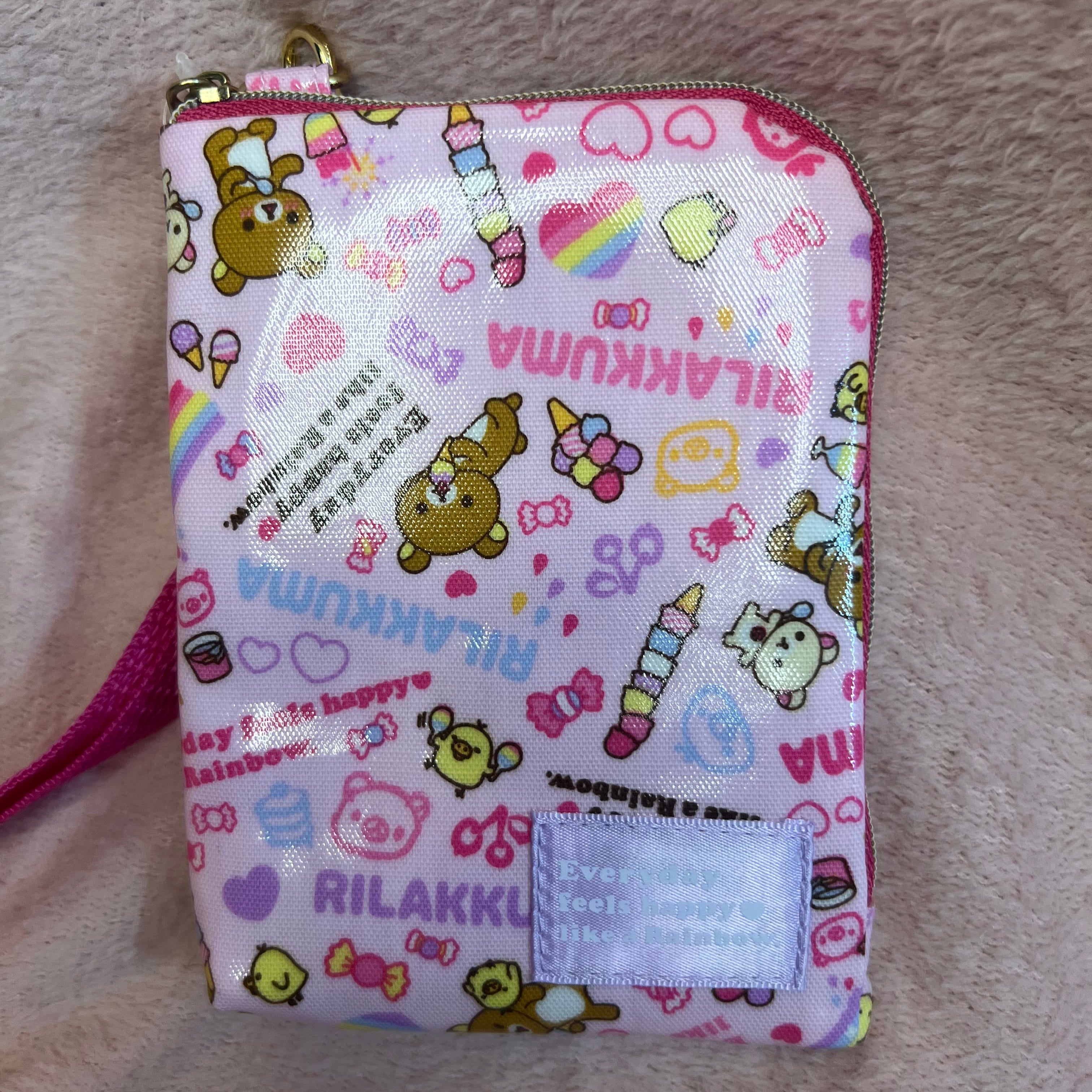 Kawaii Import Rilakkuma Rainbow Small Purse with Handle Kawaii Gifts 4974413531061