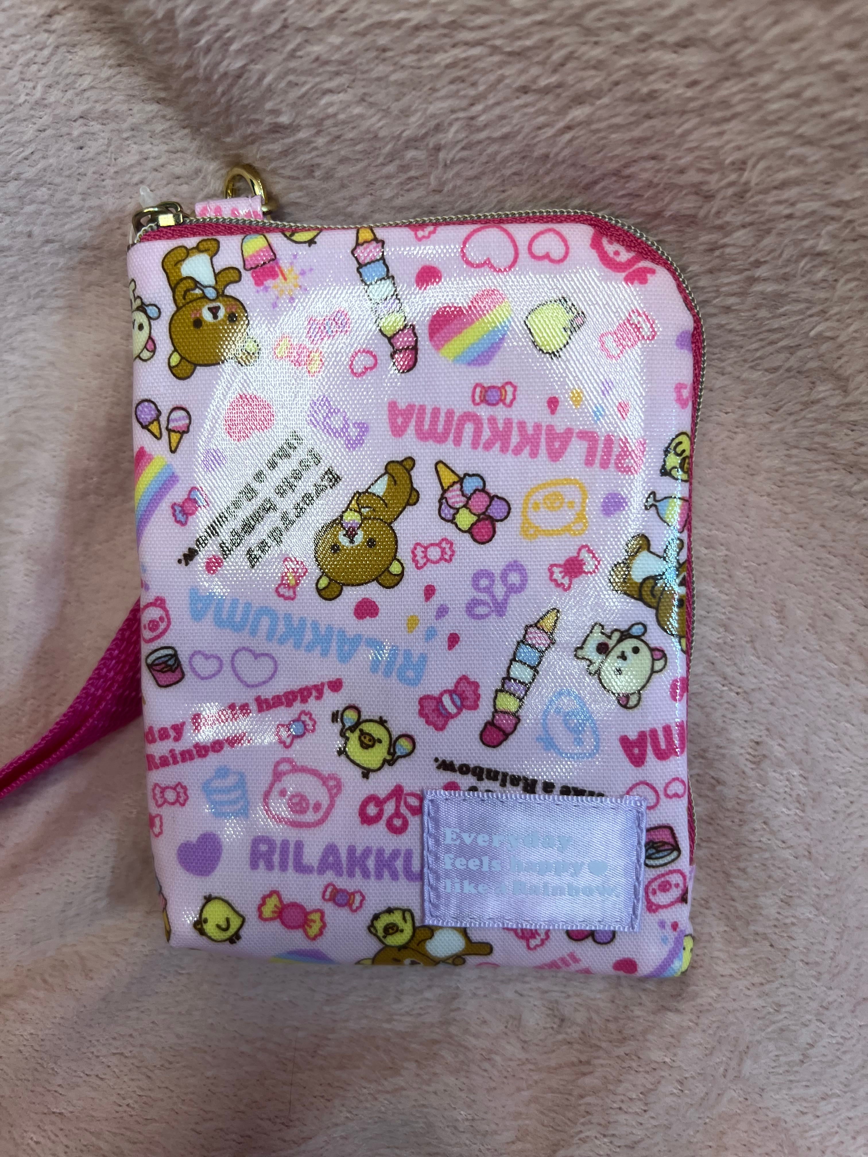 Kawaii Import Rilakkuma Rainbow Small Purse with Handle Kawaii Gifts 4974413531061