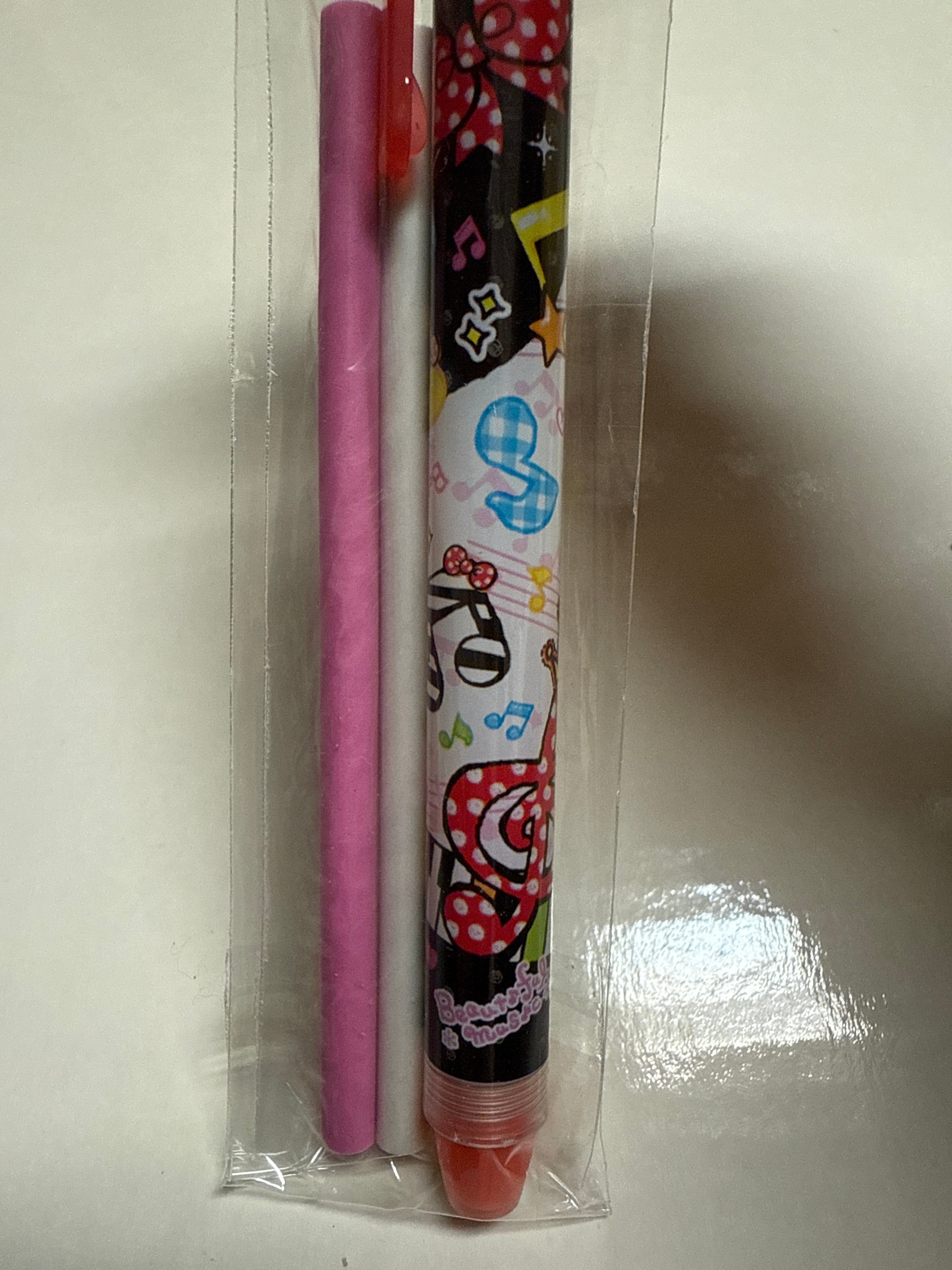 Kawaii Import Kamio Large Click Erasers with 2 Refills (4 to choose from) Beautiful Music Kawaii Gifts 4991277740965