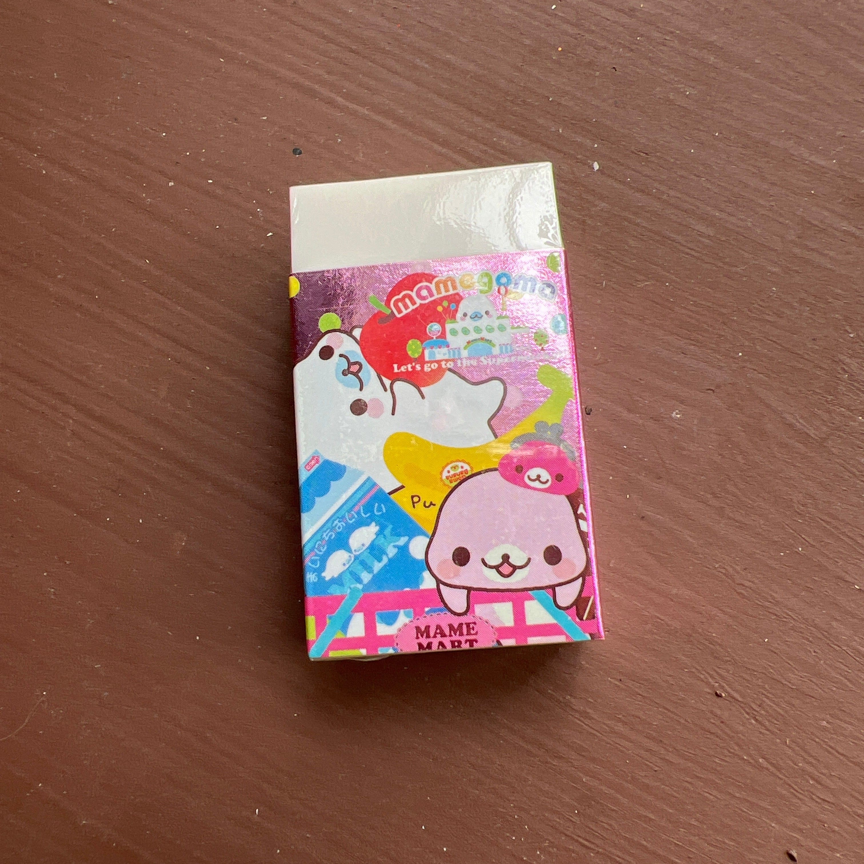 Kawaii Import San-X Mamegoma Little Seals Grocery Erasers (2010) Kawaii Gifts 4974413540230