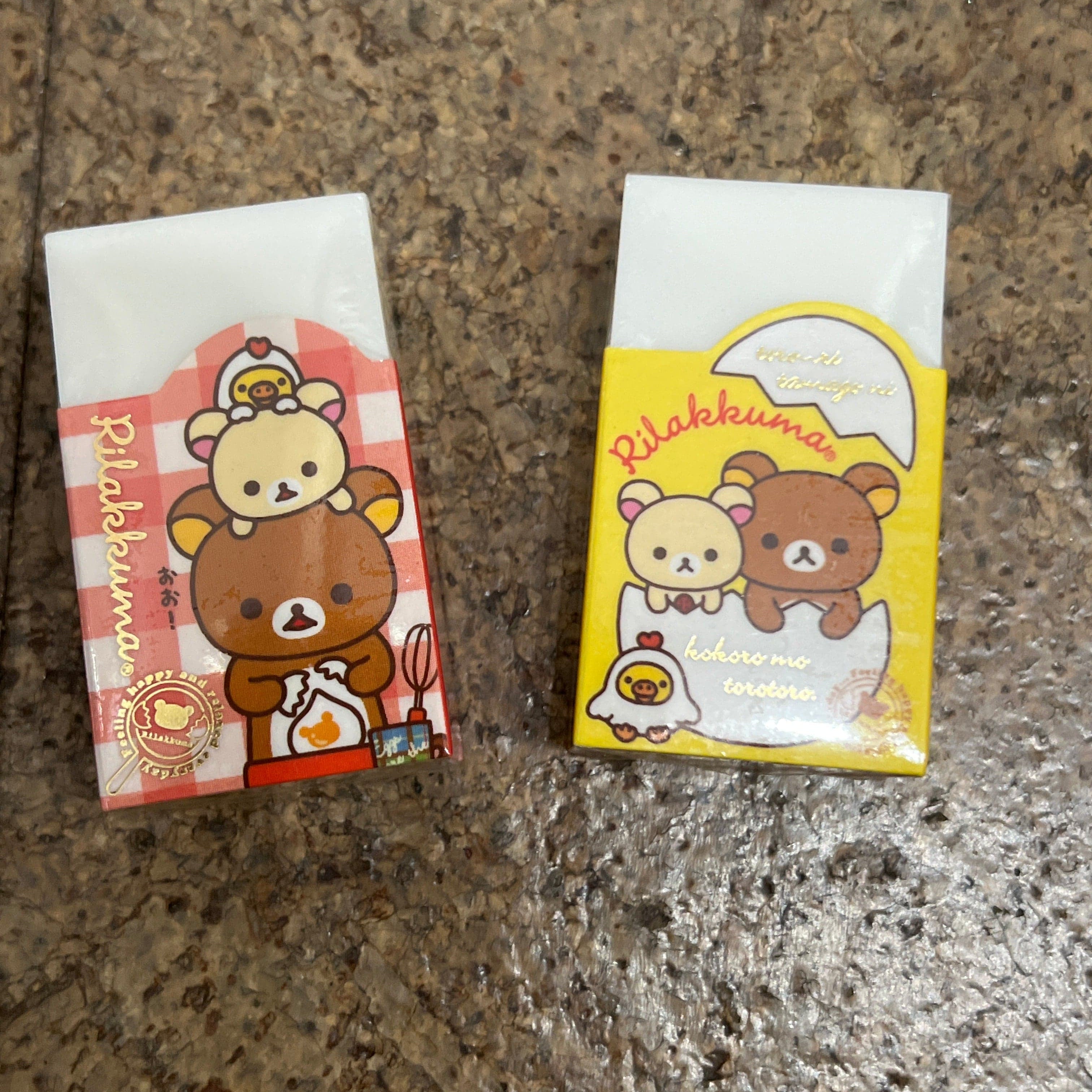 Kawaii Import San-X Rilakkuma Breakfast and Eggs Eraser Kawaii Gifts 4974413577434