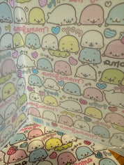 Kawaii Import San-X Mamegoma CUTE A4 2-Pocket Plastic File Folder: White (2013) Kawaii Gifts 4974413597067