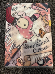 Kawaii Import San-X Sentimental Circus Accordion & Violin A4 5-Index Plastic File Folder (2012) Kawaii Gifts 4974413569972