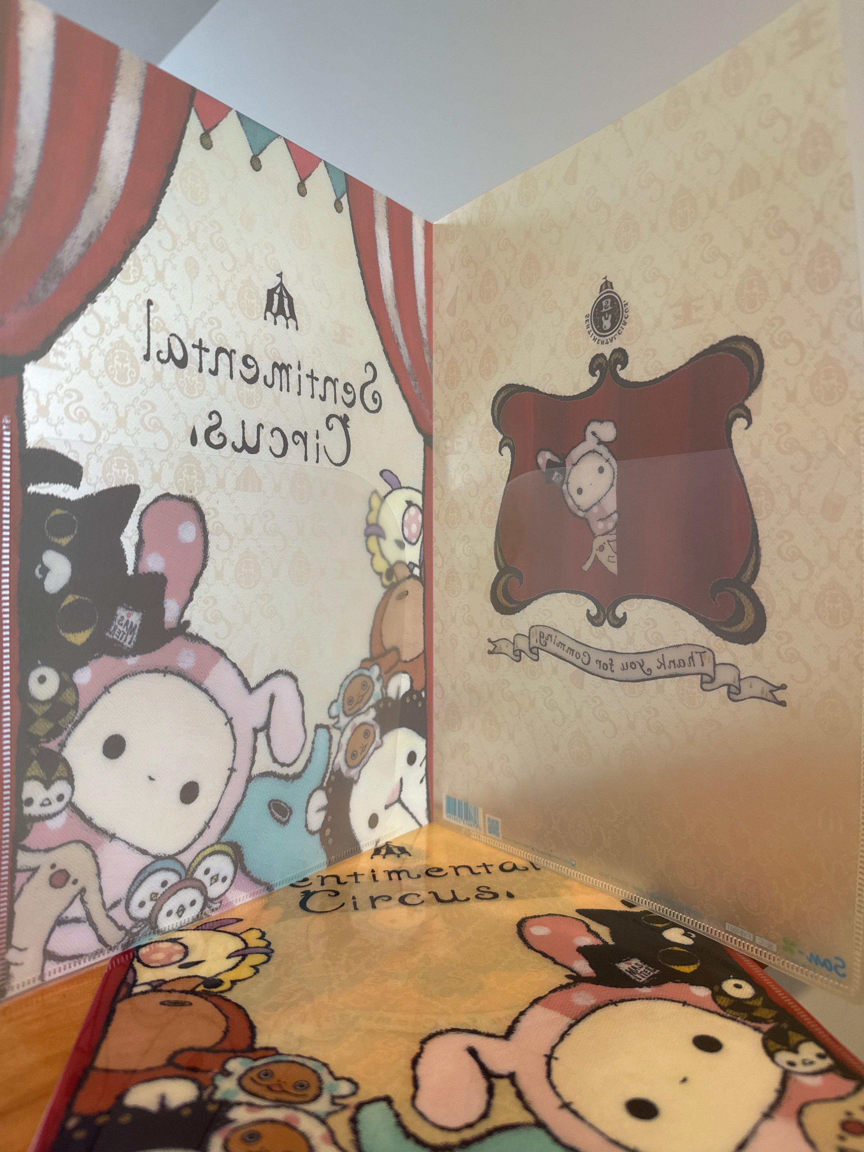 Kawaii Import Sentimental Circus Curtain Call 2-Pocket Portfolio Plastic File Folder (2010) Kawaii Gifts 4974413534154