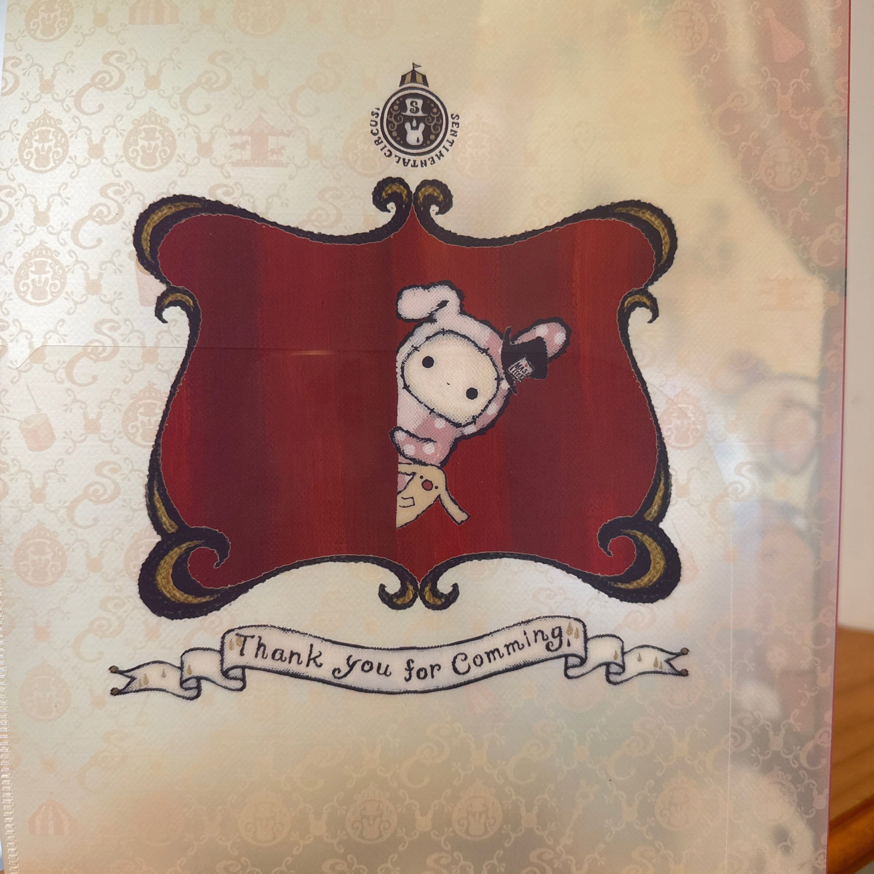 Kawaii Import Sentimental Circus Curtain Call 2-Pocket Portfolio Plastic File Folder (2010) Kawaii Gifts 4974413534154