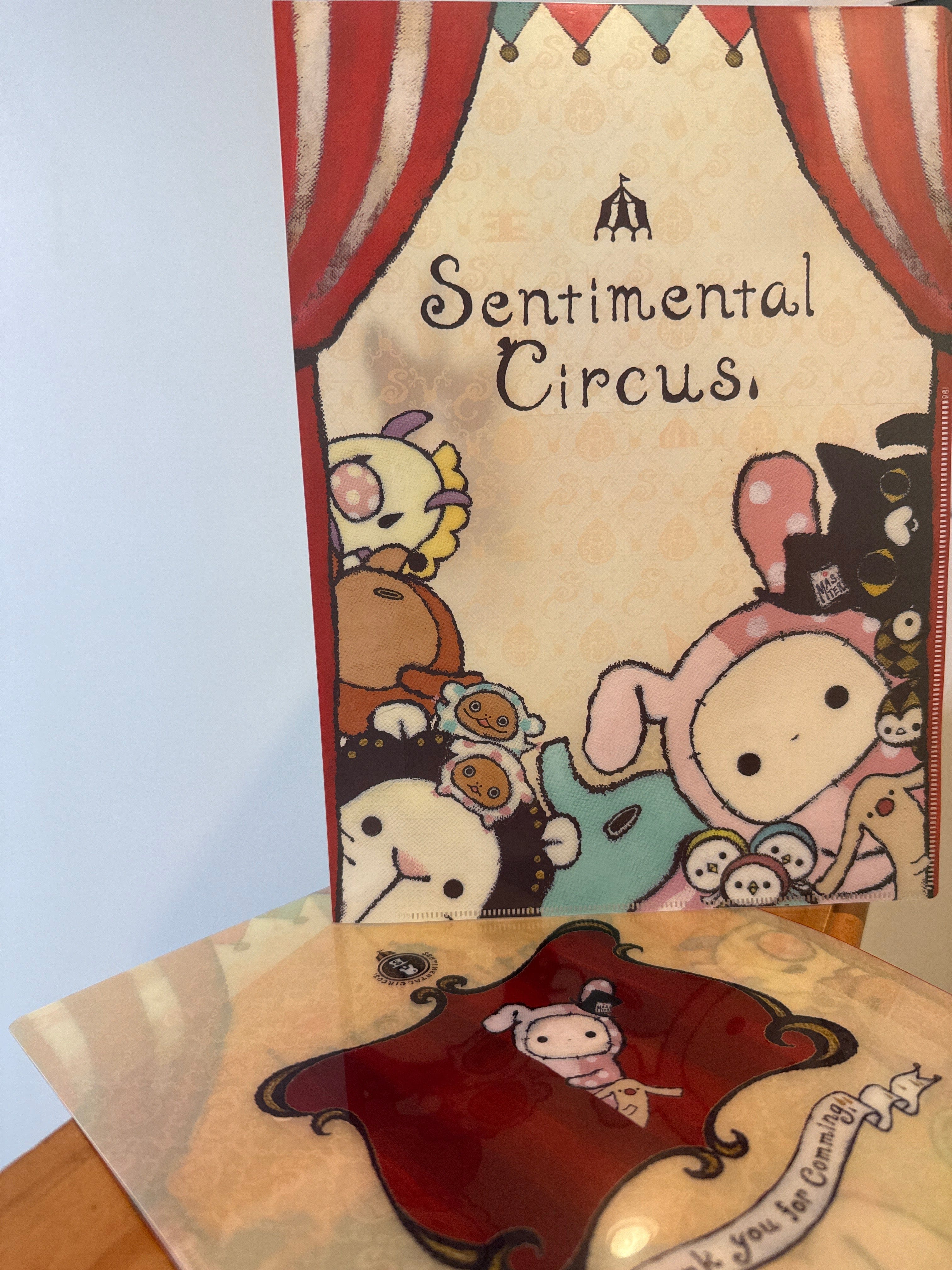 Kawaii Import Sentimental Circus Curtain Call 2-Pocket Portfolio Plastic File Folder (2010) Kawaii Gifts 4974413534154