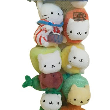 Kawaii Import San-X Nyan Nyan Nyanko Japan Map 11 Plush Set with Board Kawaii Gifts 4974413425025
