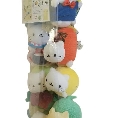 Kawaii Import San-X Nyan Nyan Nyanko Japan Map 11 Plush Set with Board Kawaii Gifts 4974413425025