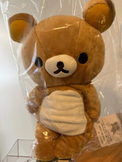 Kawaii Import San-X Relax Bear Rilakkuma Large 16" Beanie Plush with Zipper (2003) Kawaii Gifts 4974413351942