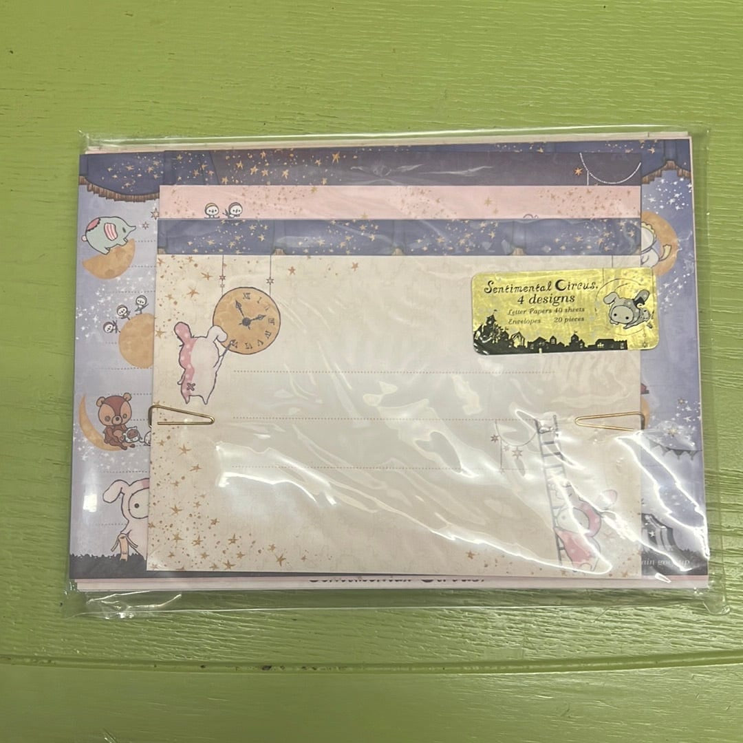 Kawaii Import San-X Sentimental Circus Deluxe Letter Set: Starlight Kawaii Gifts 4974413589390