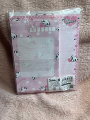 Kawaii Import San-X Tarepanda Pink Letter Set with Seal Stickers 2008 Kawaii Gifts 4974413479035