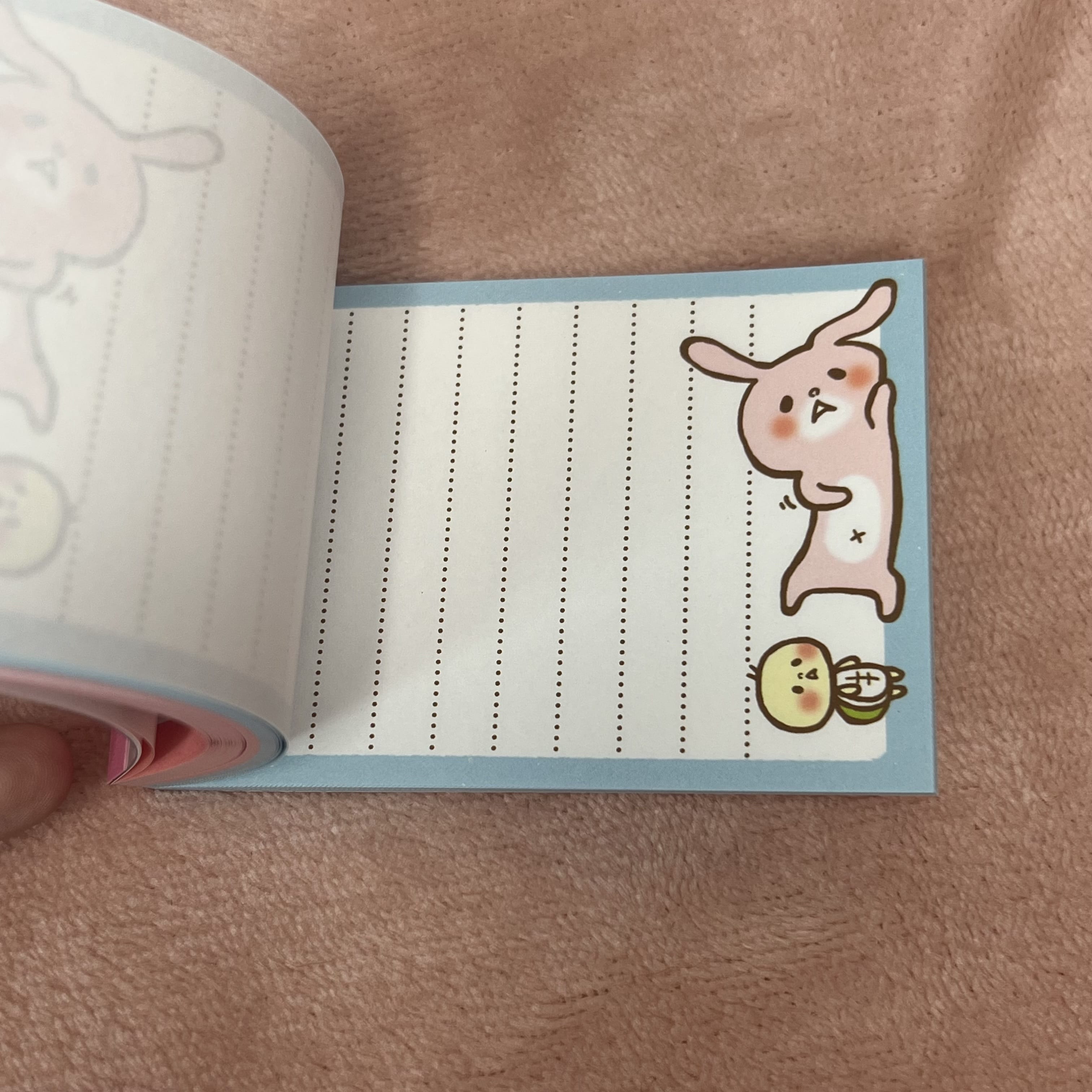Kawaii Import Crux Lazy Bunny Small Memo Pad Kawaii Gifts 4935124010214
