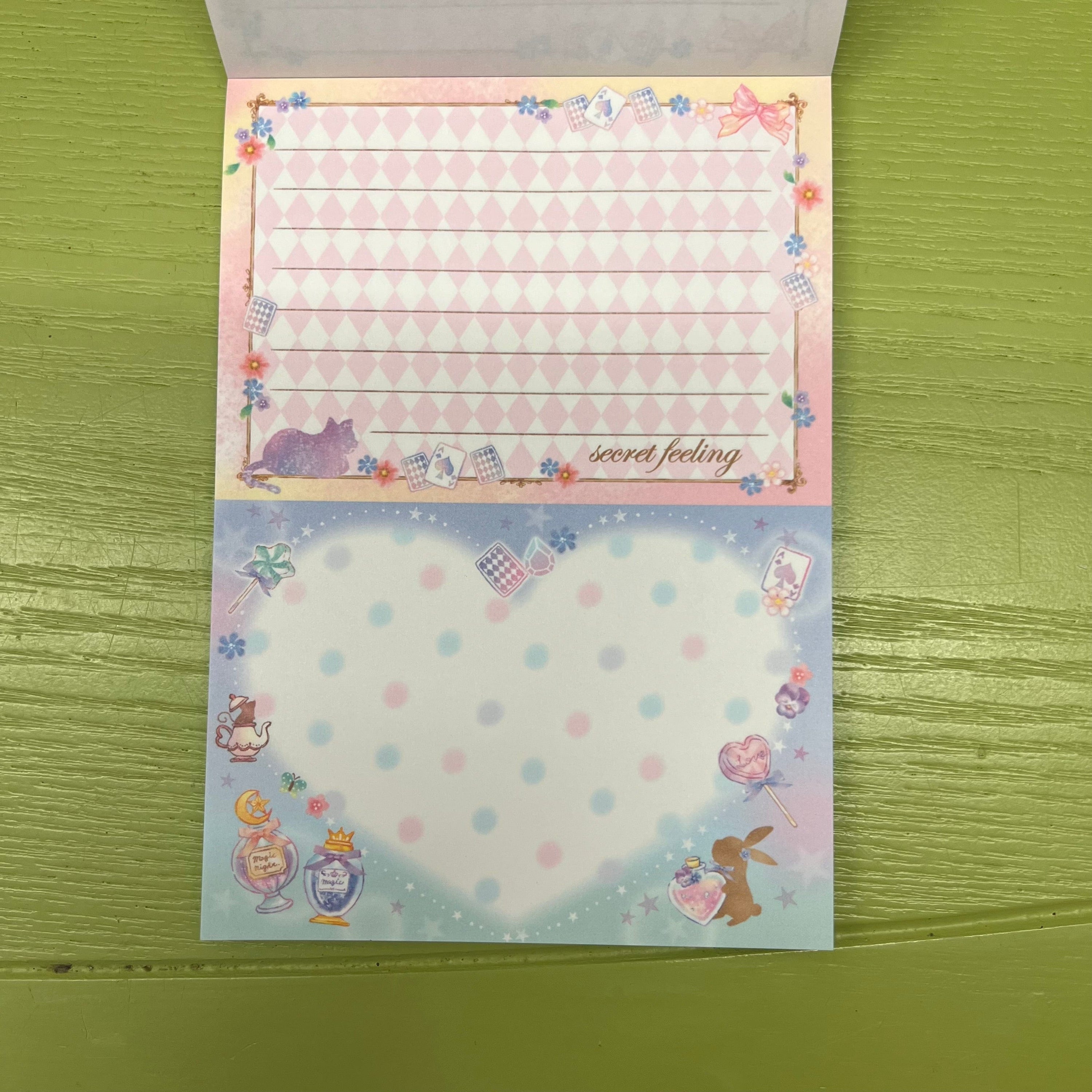 Kawaii Import Secret Feeling Pink Memo Pad Kawaii Gifts 4935124083942