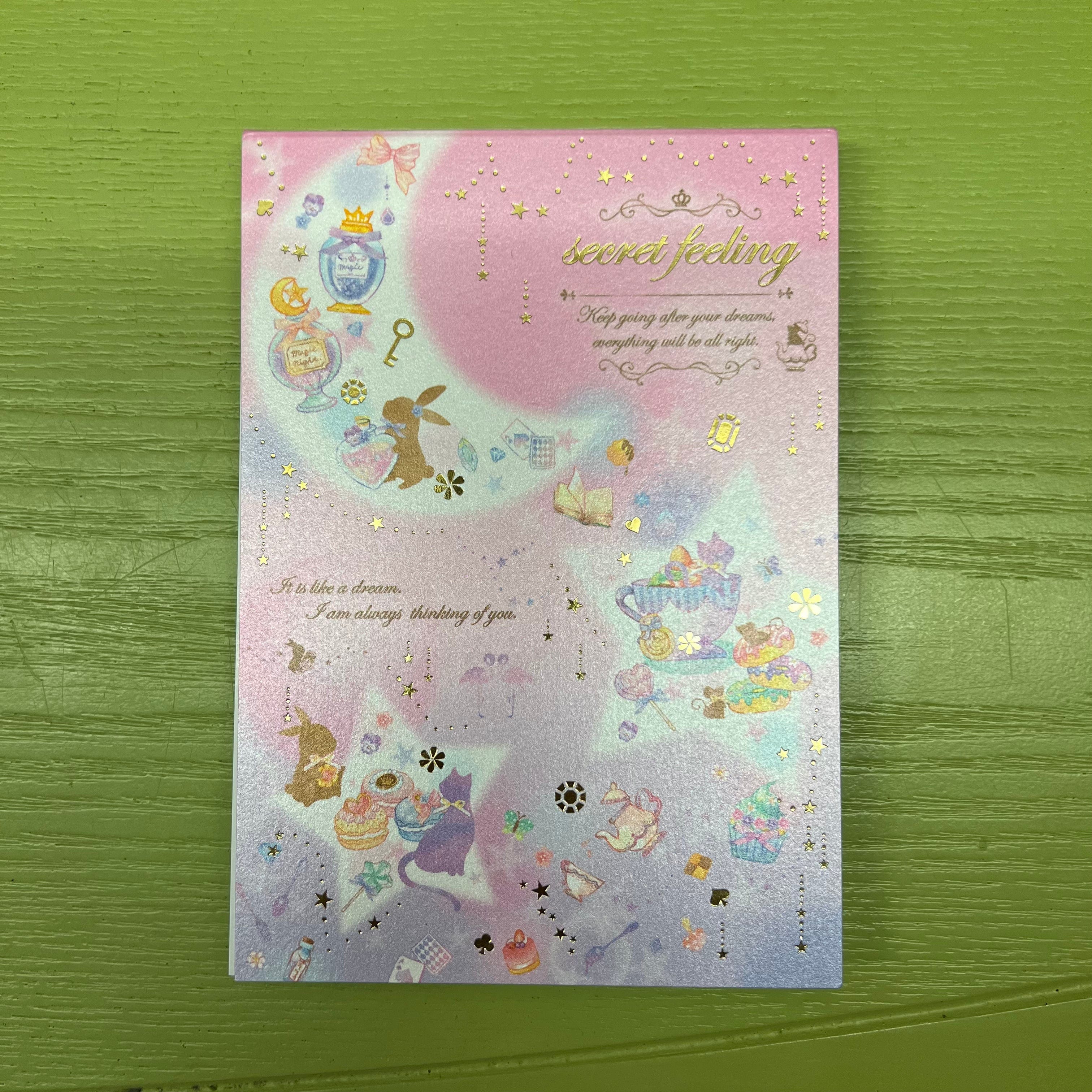 Kawaii Import Secret Feeling Pink Memo Pad Kawaii Gifts 4935124083942