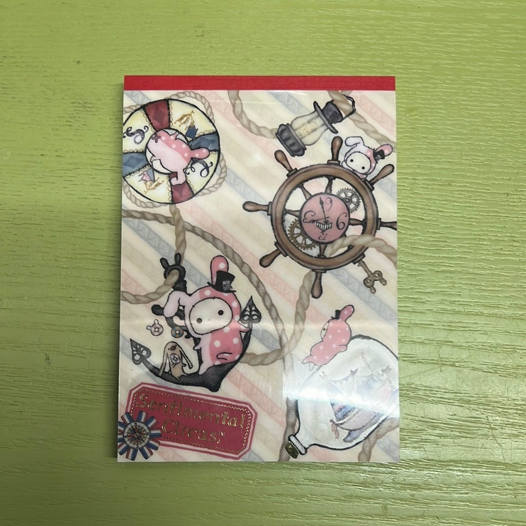 Kawaii Import Sentimental Circus Memo Pad with Stickers: Boat Kawaii Gifts 4974413592123