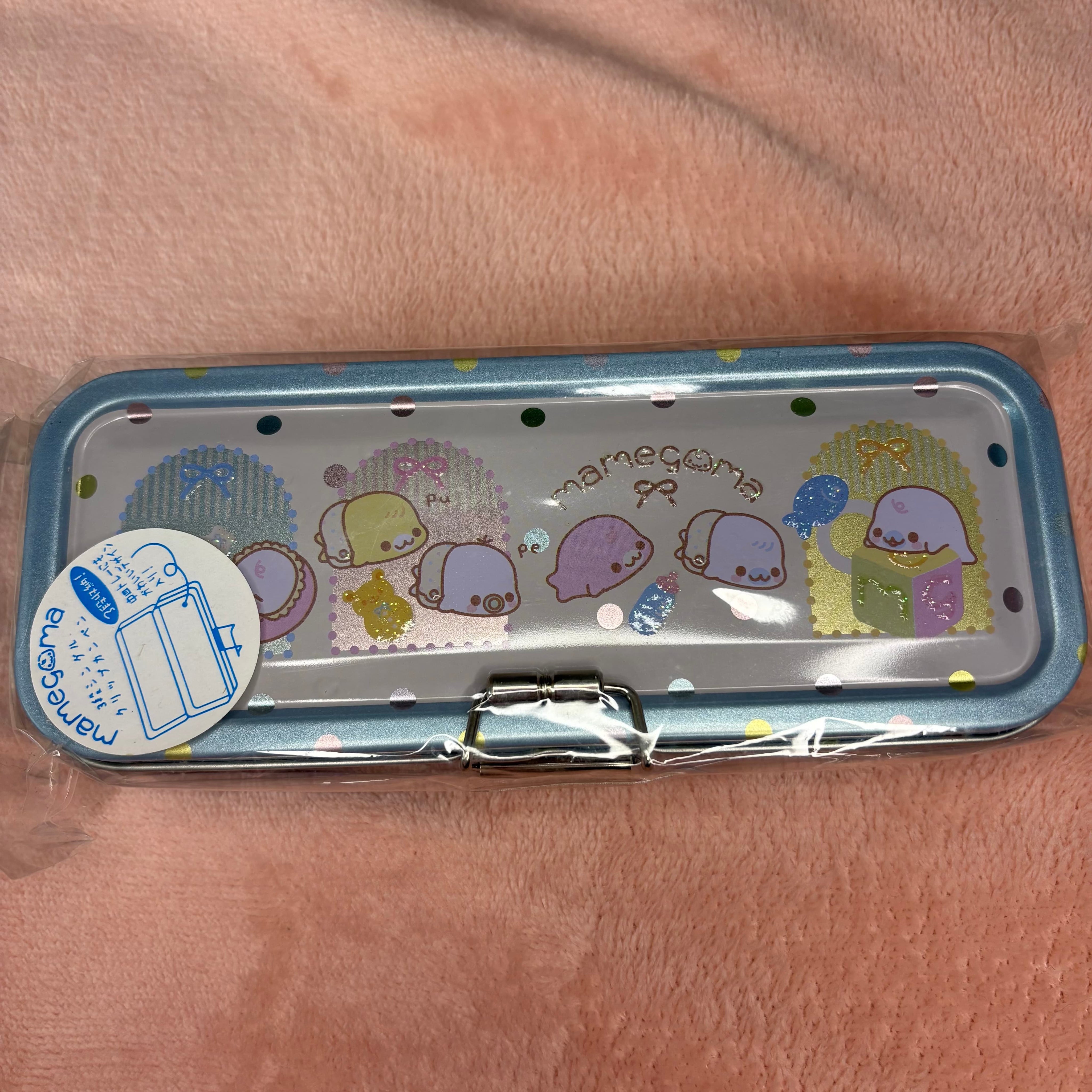 Kawaii Import San-X Mamegoma Little Baby Metal Pen Case Kawaii Gifts 4974413479585