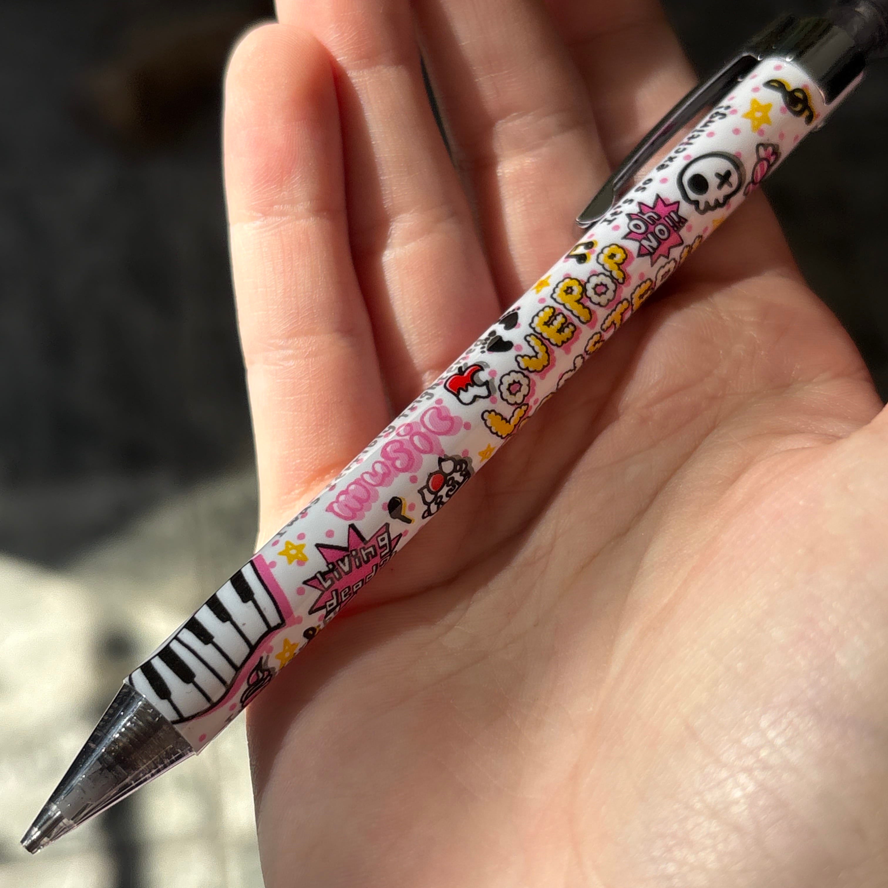 Kawaii Import Mechical Pencils with Jewel Top: Love Pop Monster Kawaii Gifts 4935124568869