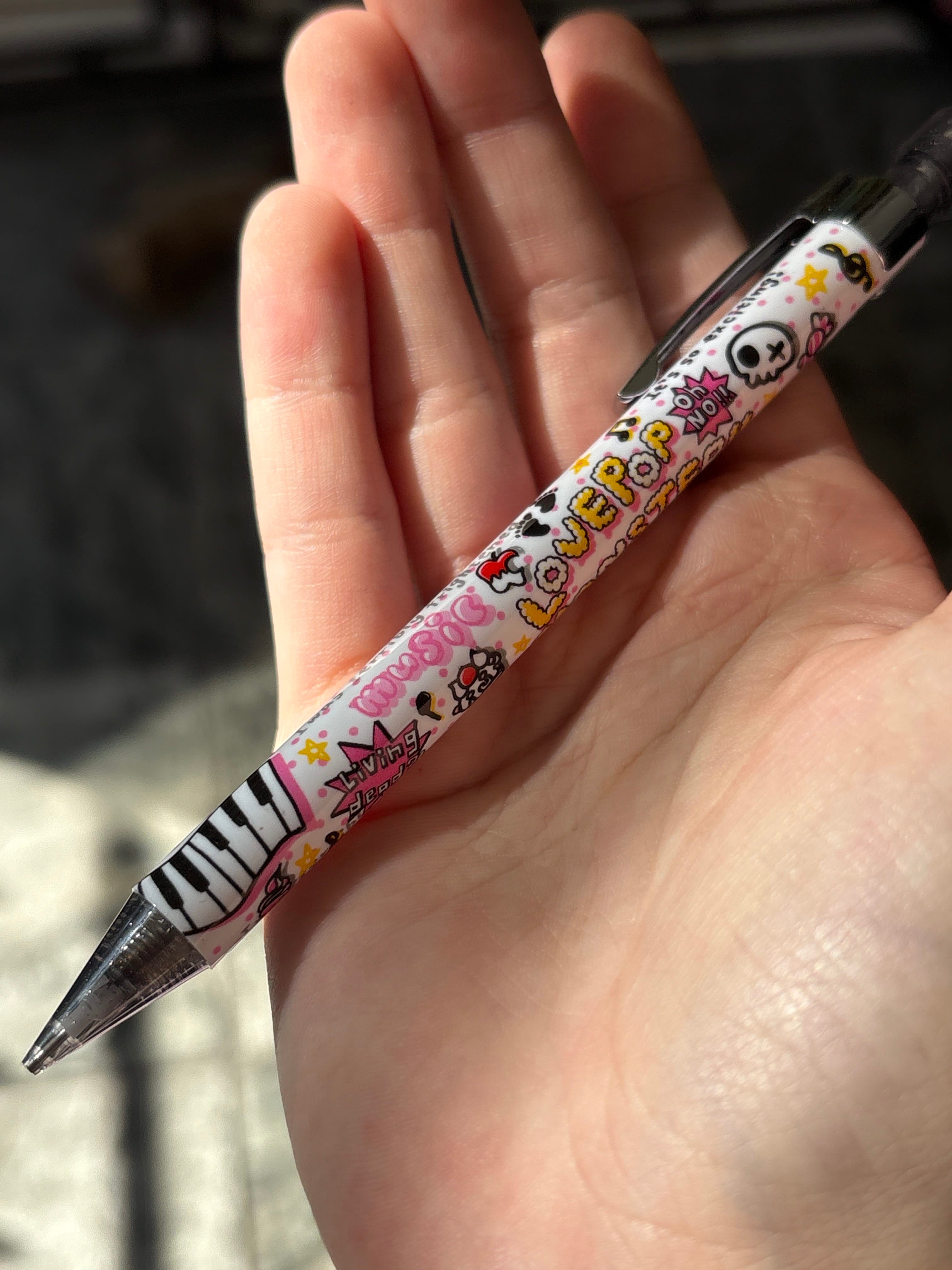 Kawaii Import Mechical Pencils with Jewel Top: Love Pop Monster Kawaii Gifts 4935124568869