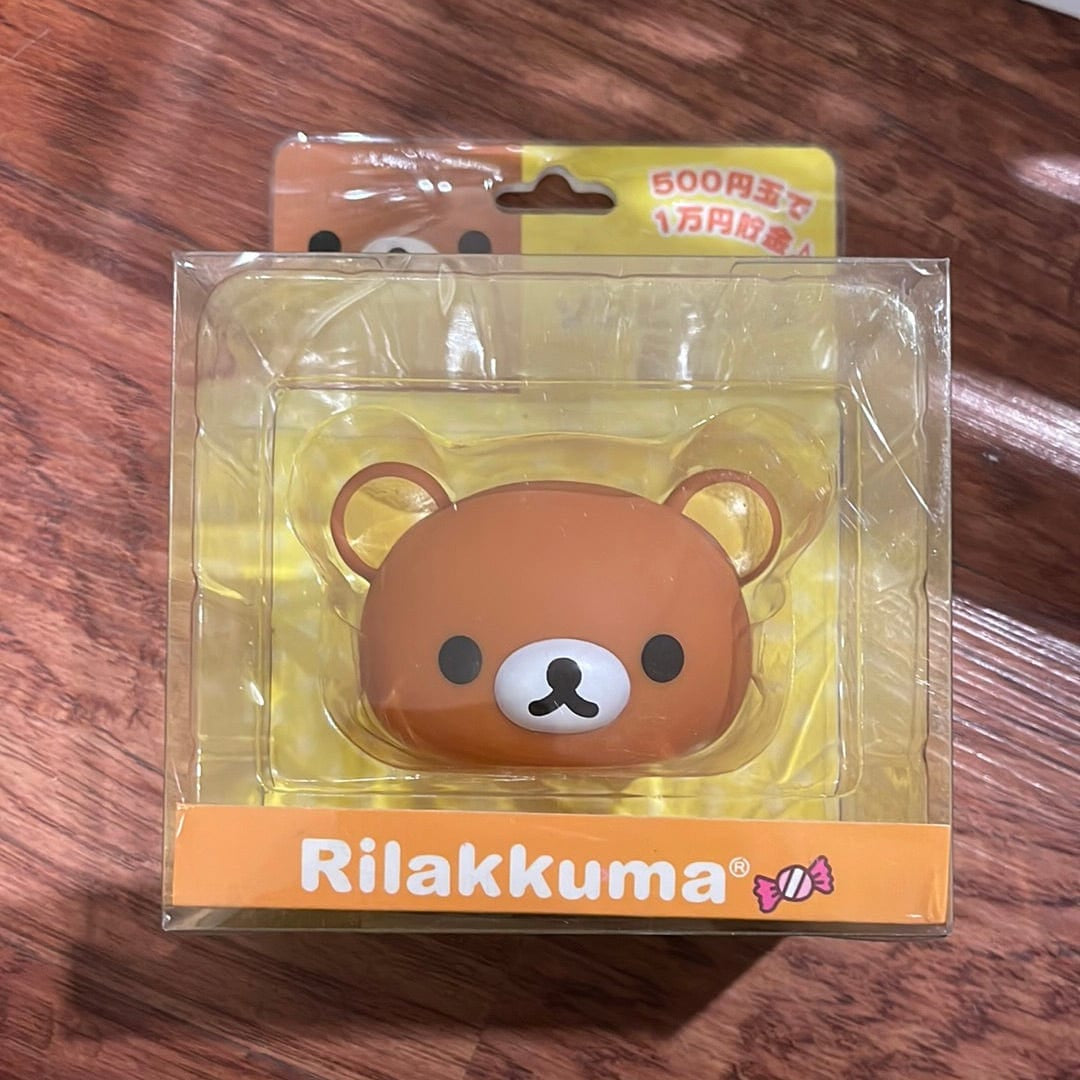 Kawaii Import San-X Rilakkuma Relax Bear 3.1" Small PVC Money Bank Kawaii Gifts 4974413576604