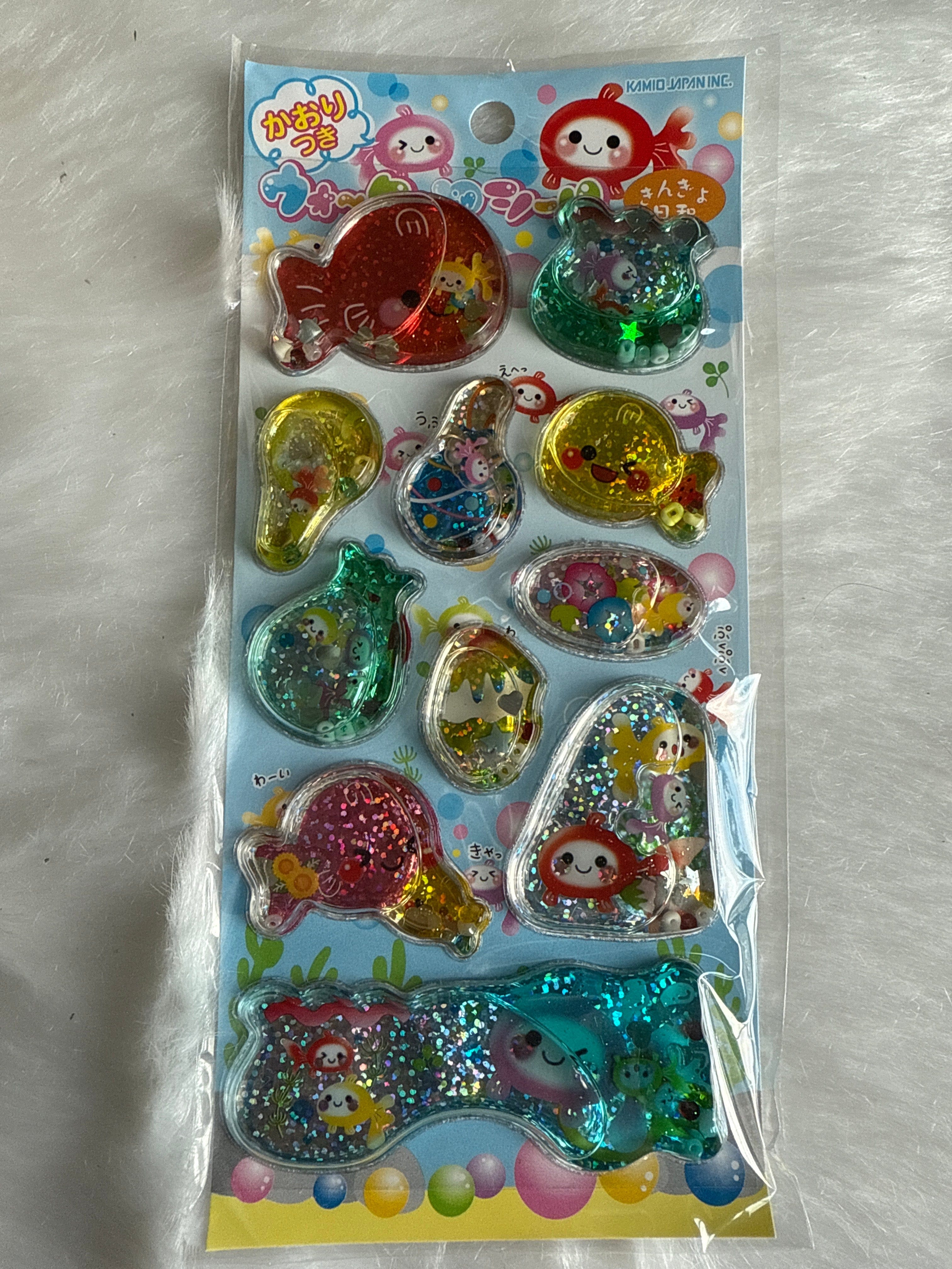 Kawaii Import Goldfish Liquid Stickers Kawaii Gifts 4991277432648