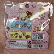 Kawaii Import Mind Wave Bears in Holiday 71-Piece Sticker Sack Kawaii Gifts 4909001750852