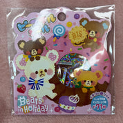 Kawaii Import Mind Wave Bears in Holiday 71-Piece Sticker Sack Kawaii Gifts 4909001750852