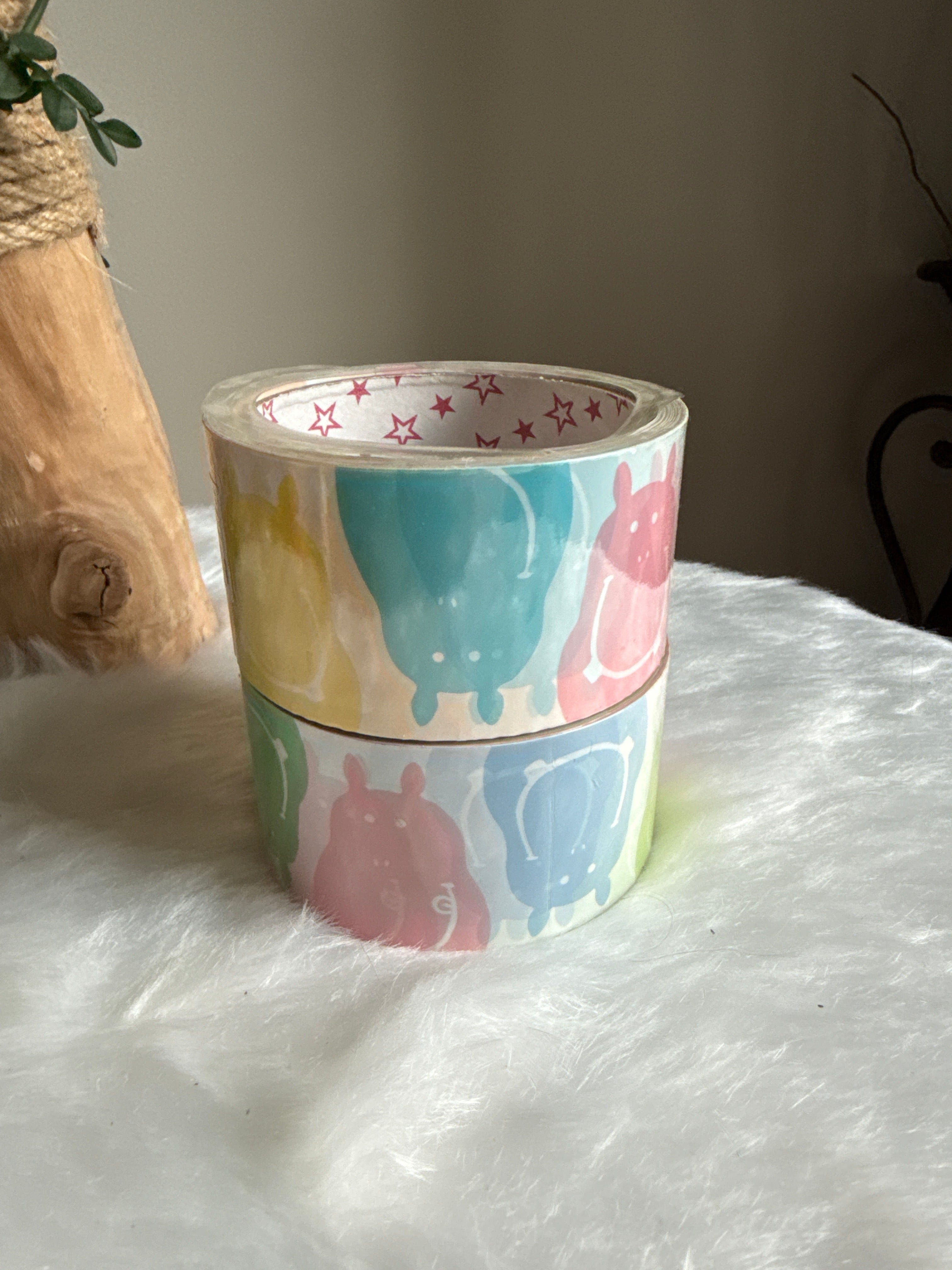 Kawaii Import KaBaBa Hippo Packing Tape Kawaii Gifts 4909001914759