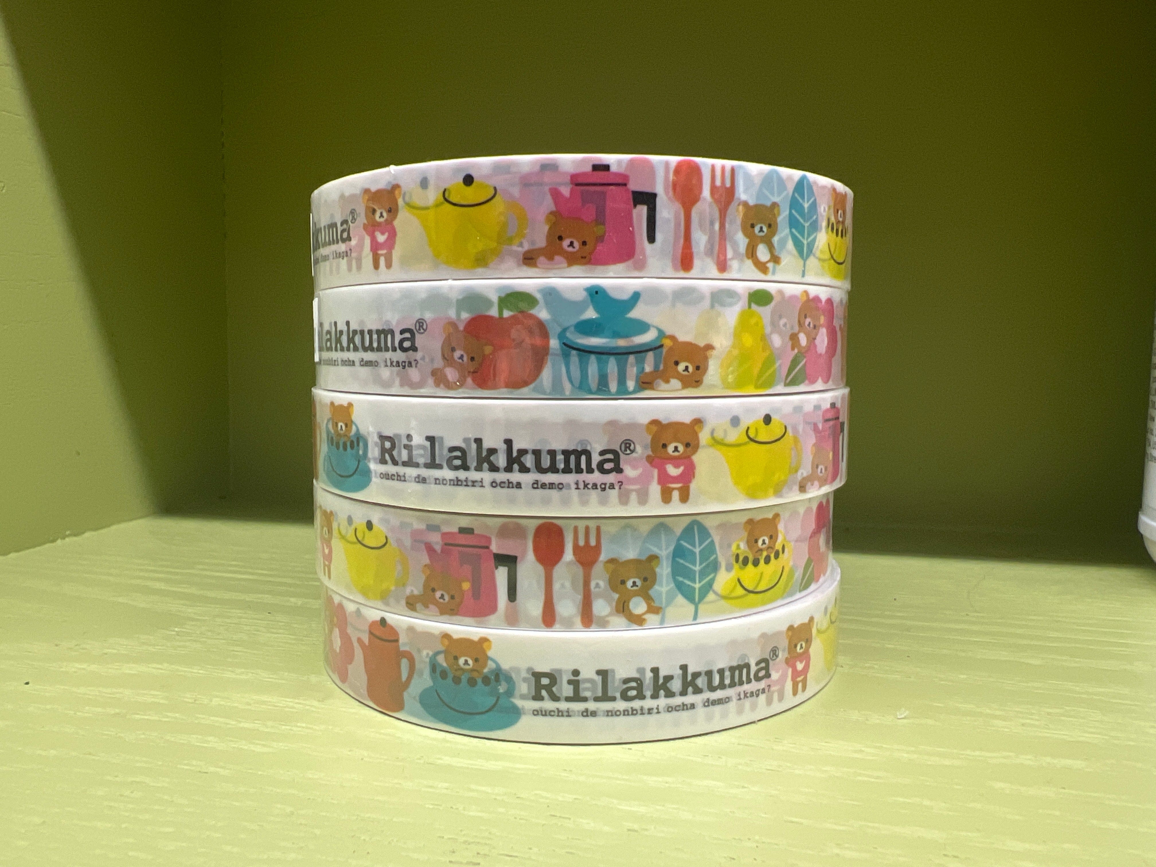 Kawaii Import Rilakkuma Relax Bear Hungry Washi Tape Kawaii Gifts 4974413563499