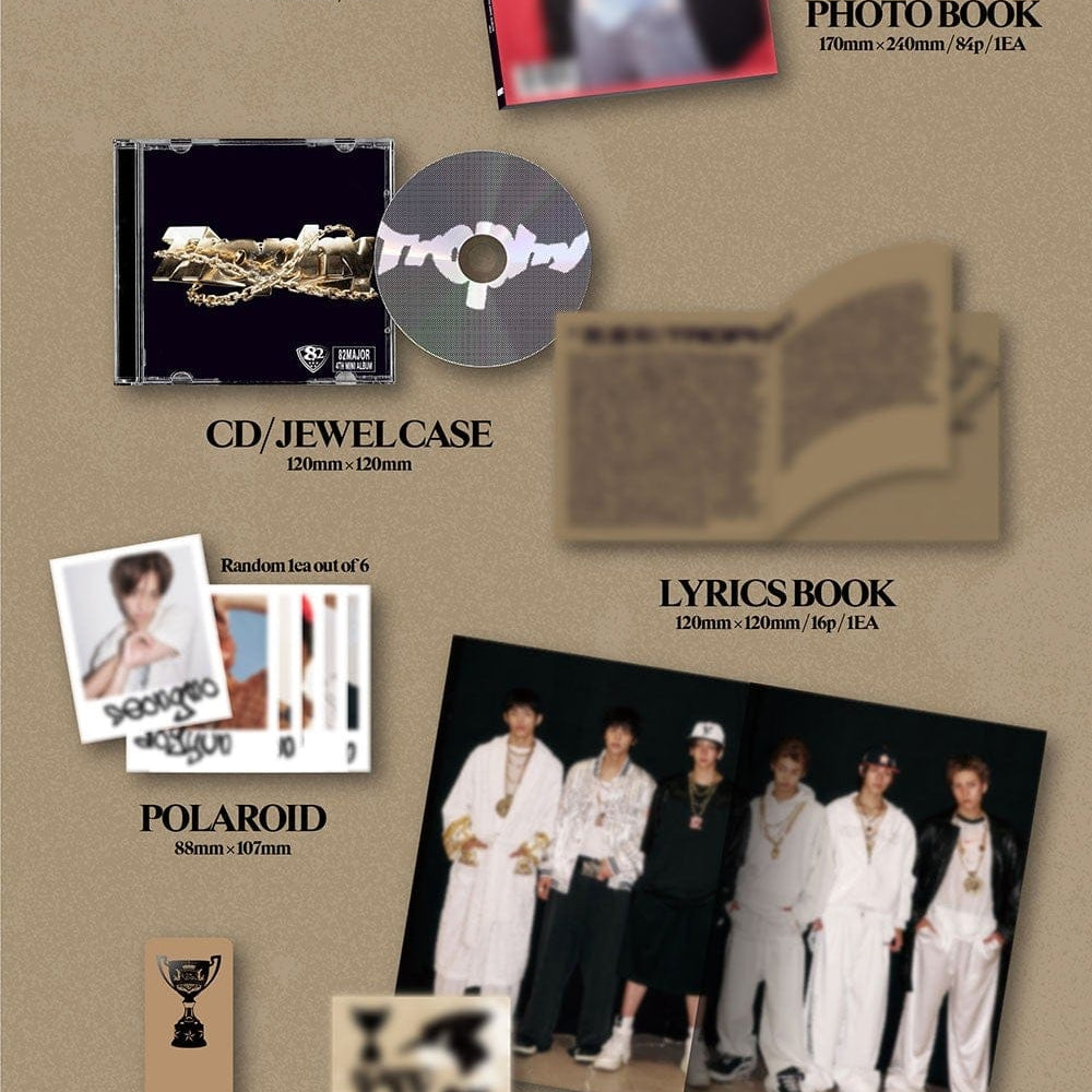 Korea Pop Store 82MAJOR - 4th Mini Album [Trophy] (Classic Ver.) Kawaii Gifts