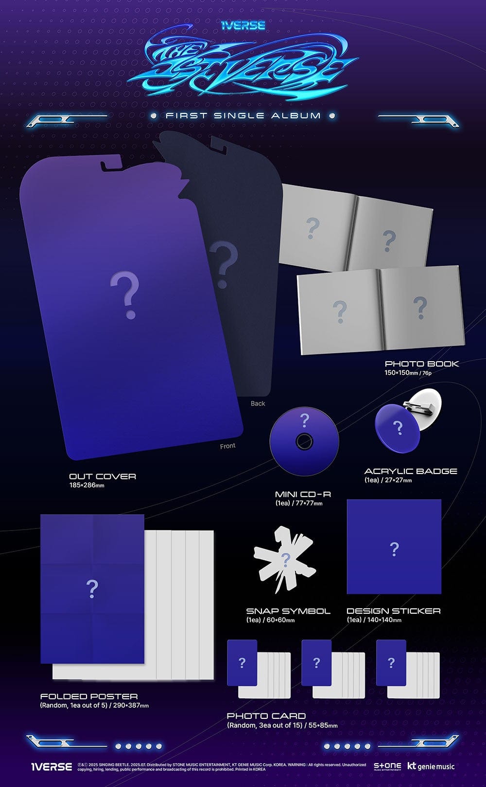 Korea Pop Store 1VERSE - The 1st Verse Kawaii Gifts 8809704433303