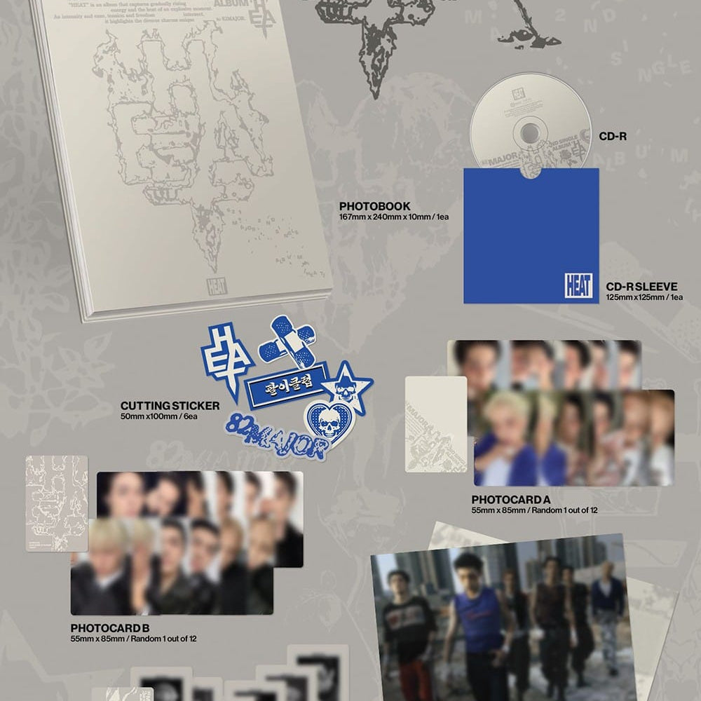 Korea Pop Store 82MAJOR - Heat (Photobook Ver.) Kawaii Gifts