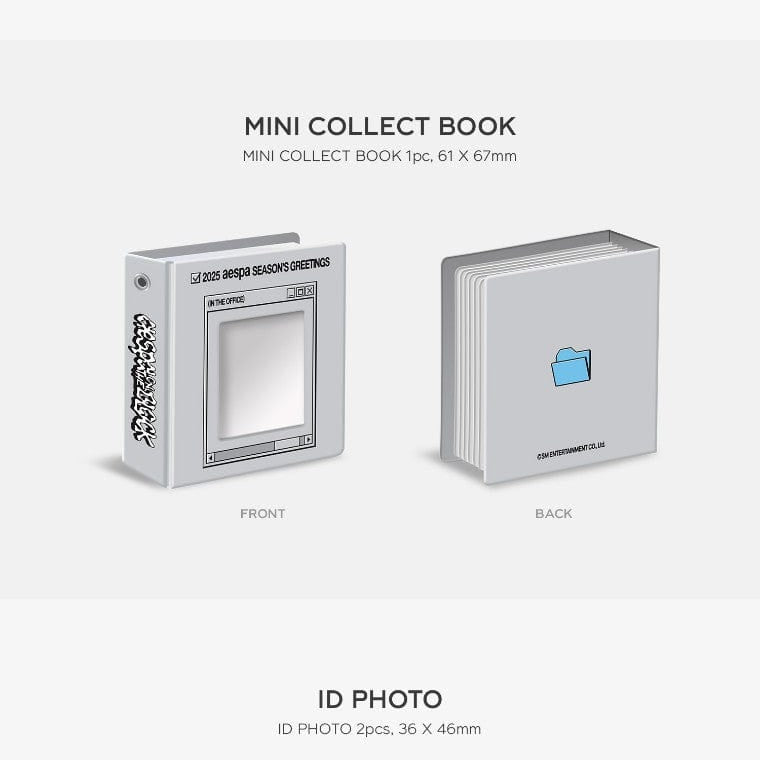 Korea Pop Store aespa 2025 Season's Greetings Mini Collect Book Kawaii Gifts