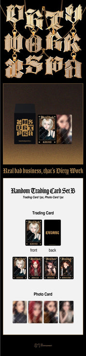 Korea Pop Store [aespa] Dirty Work - Random Trading Card Set B Kawaii Gifts