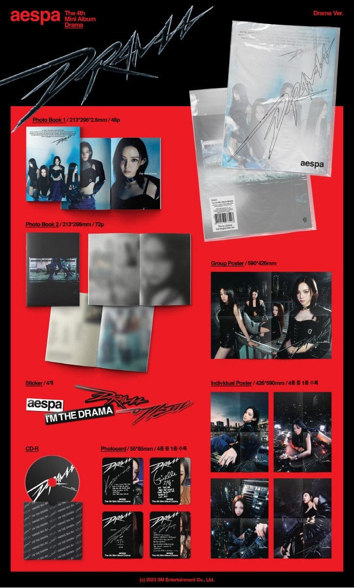 Korea Pop Store aespa - [Drama] (4th Mini Album) (Drama Ver.) Kawaii Gifts 8804775366956