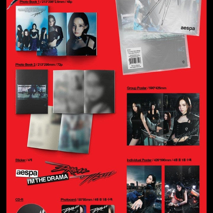 Korea Pop Store aespa - [Drama] (4th Mini Album) (Drama Ver.) Kawaii Gifts 8804775366956