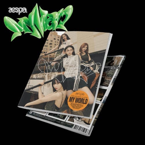 Korea Pop Store aespa - MY WORLD (3RD MINI ALBUM) [TABLOID VER.] Kawaii Gifts