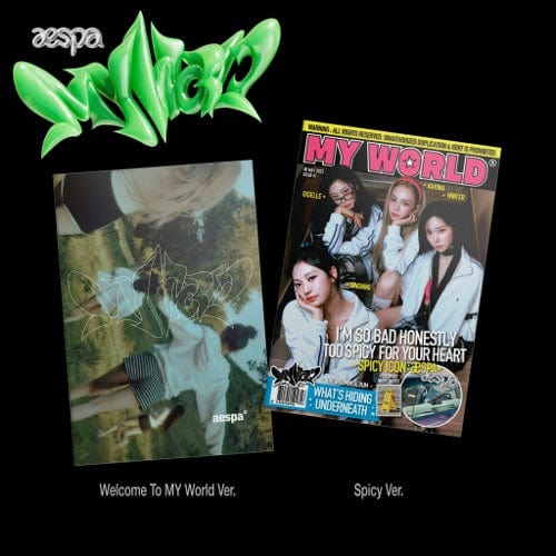 Korea Pop Store aespa - MY WORLD (3RD MINI ALBUM) [ZINE VER.] Kawaii Gifts