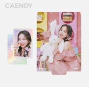 Korea Pop Store [aespa] [OH! Caendy Pocket Part.2] Hologram Photo Card Set Karina Kawaii Gifts