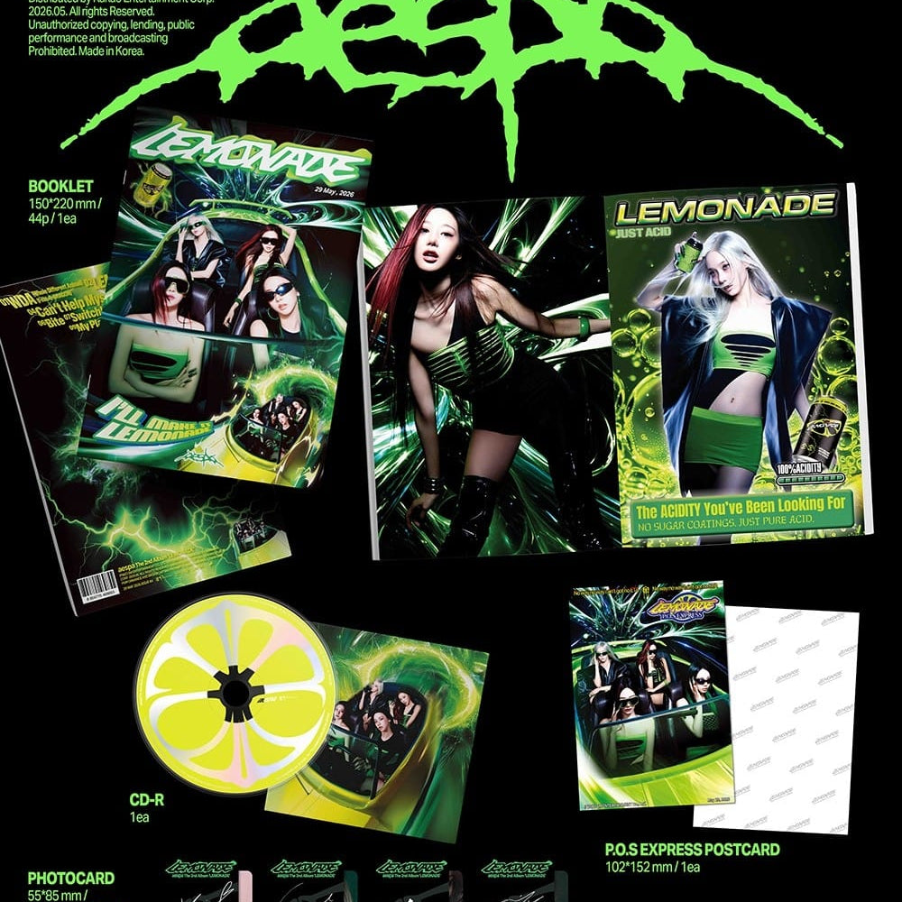 Korea Pop Store aespa - The 2nd Album [Lemonade] (P.O.S Ver.) Kawaii Gifts 8804775469855