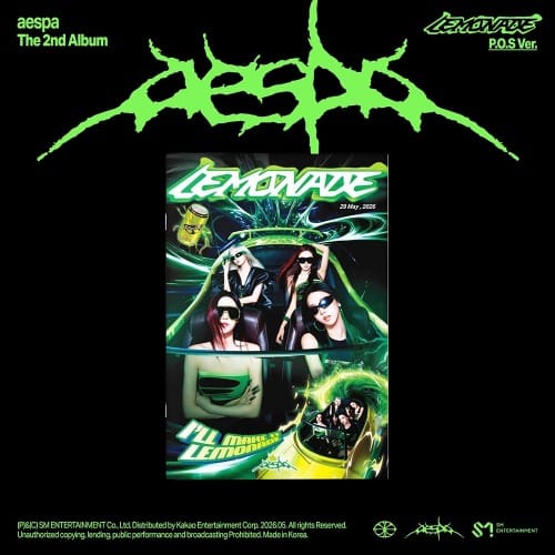 Korea Pop Store aespa - The 2nd Album [Lemonade] (P.O.S Ver.) Kawaii Gifts 8804775469855